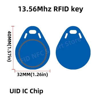 10шт Водонепроницаемый 13,56 МГц UID Брелок Бирка RFID Контроля Доступа Клон Ключ Карта Токен Записываемый Клон Сменный Брелок
