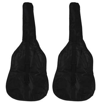 2X, 38-дюймовая сумка для гитары, наплечная концертная сумка из ткани Оксфорд с карманными гитарными деталями и аксессуарами