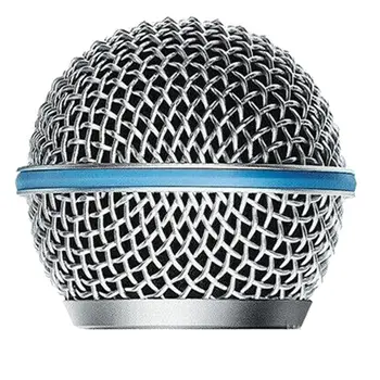 2ШТ Микрофонная решетка, сменная сетка для микрофона с шаровой головкой для Shure Beta58A SM58 Pgx24 Slx24 3
