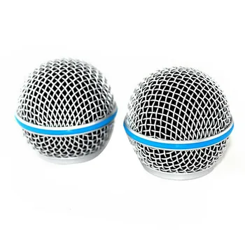 2ШТ Микрофонная решетка, сменная сетка для микрофона с шаровой головкой для Shure Beta58A SM58 Pgx24 Slx24 4