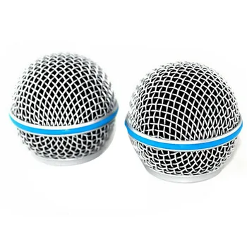 2ШТ Микрофонная решетка, сменная сетка для микрофона с шаровой головкой для Shure Beta58A SM58 Pgx24 Slx24 5