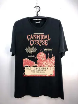 Cannibal Corpse Tour 2023 Плакат с изображением Черной рубашки Унисекс Для мужчин и женщин Kv12379