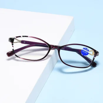 iboode Новые печатные маленькие оправы для женских очков для чтения Классические очки для пресбиопии с защитой от голубых лучей Оптические очки Goggle
