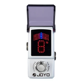 JOYO JF-326 Гитарный педальный эффект, тюнер, высокочувствительная педаль точной настройки со светодиодным дисплеем, педаль эффектов для баса гитары