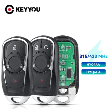 KEYYOU 315/433 МГц ID46 Дистанционный Автомобильный Ключ Для Buick LaCrosse 2017 2018 2019 FCC: HYQ4EA P/N: 13508414, 13508417, 13506665 B Keyless Go