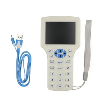 RFID считыватель Писатель Дубликатор Программатор смарт-карт NFC Кард-ридер 125 кГц 13,56 МГц Зашифрованный декодер Записываемые карты-ключи