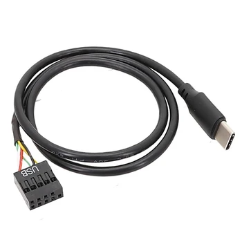 USB Type C к 9-контактному USB-кабелю для материнской платы компьютера к USB C Дополнительный экран ПК ЖК-экран 9-контактный USB-кабель-адаптер