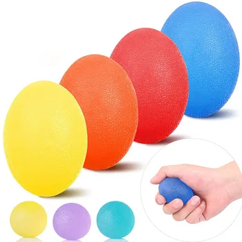 WOSWEIR Силикагелевый ручной захват с мячом Egg Для мужчин и женщин, тренажерный зал, тренажер для тренировки пальцев, тренажер для восстановления мышц, тренажер для захвата