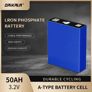 Аккумуляторные батареи Lifepo4 3,2 V 50Ah-52Ah Оригинальный элемент для хранения солнечной энергии DIY Аккумуляторная батарея 12V 24V 48V 50Ah 0