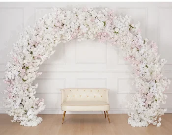 Белая Розовая вишня, Розовая орхидея, цветочный свадебный фон, украшение арки, Цветочная композиция С подставкой