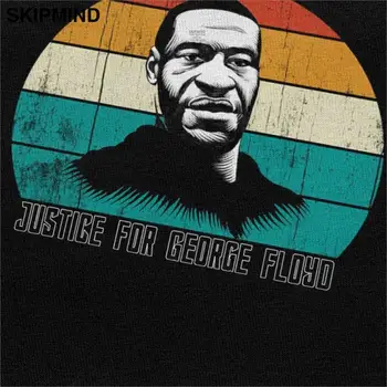 Винтажная футболка Justice For George Floyd, Мужская Футболка С короткими рукавами, Черные Футболки Lives Matter, Футболки I Can't Breathe, Футболки Из Чистого Хлопка 3