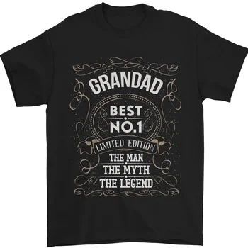 День отцов № 1, Дедушка, Миф, легенда, мужская футболка, 100% хлопок