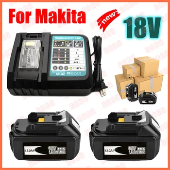 для Makita 18V 6000mAh Аккумуляторная Батарея Электроинструмента 18V makita со Светодиодной Литий-ионной Заменой LXT BL1860B BL1860 BL1850 Зарядное Устройство 0