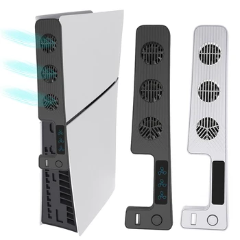Для PS5 Охлаждающий Вентилятор Консоли Задний Охлаждающий Вентилятор 9500 об/мин Воздушный Охладитель с 3 Скоростями Вращения Вентиляторов для PS Slim Аксессуары Для Охлаждения Консоли