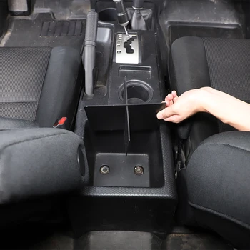Для Toyota FJ Cruiser 2007-2021 Центральный подлокотник автомобиля, разделитель отсека для хранения, ABS Черные Аксессуары для хранения