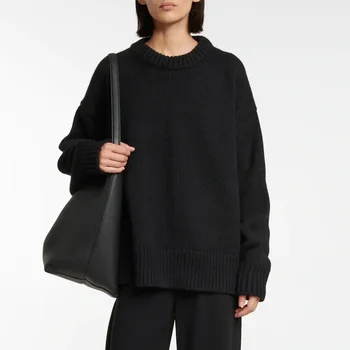 Женский свитер 2023, Новая зимняя утолщенная верхняя одежда, высококачественный пуловер, свитер