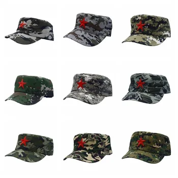Камуфляжная шляпа с плоским верхом, повседневные уникальные кепки ВВС, классическая Камуфляжная кепка с пятиконечной звездой, женская кепка с пятиконечной звездой