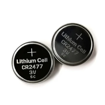 Качественный кнопочный элемент CR2477, набор из 5шт батареек для часов 2477, Кнопка для дистанционного калькулятора, весы 3