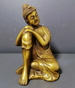 Китайский Буддизм Бронзовый Медный Храм Шакьямуни Статуя Спящего Будды Скульптура