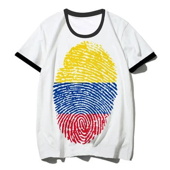Колумбия футболка женская комическая футболка с изображением девушки y2k уличная одежда
