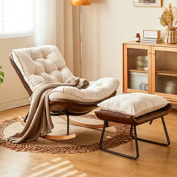Красивое кресло с откидной спинкой для взрослых, кресло-качалка Nordic Mobile Puffs, Эргономичные Удобные шезлонги для отдыха, Мебель для дома
