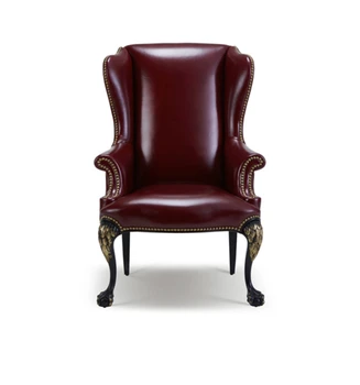 Кресло для отдыха, роскошное кожаное кресло из американского массива дерева, Французское неоклассическое обеденное кресло, кресло-книжка, английский диван