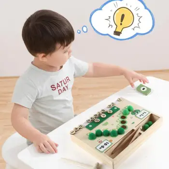Математические игрушки для детей 3-5 лет, игры для подсчета гусениц, основы Монтессори, математическое сложение, вычитание, обучение и развивающие 2