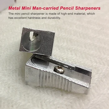 Металлические мини-точилки для карандашей режущий инструмент Алюминиевая классическая школа