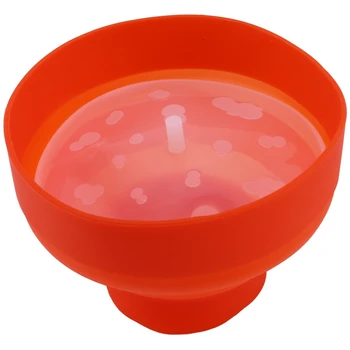 Микроволновая печь для попкорна Силиконовая складная красная Кухонная посуда Простые инструменты для приготовления попкорна своими руками с крышкой