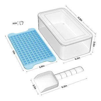 Мини-лоток для кубиков льда для морозильной камеры Маленький лоток для кубиков льда для морозильной камеры + 36 легко извлекаемых лотков для кубиков льда 5