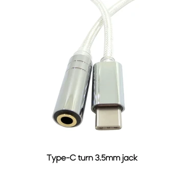 Многофункциональный USB C для 3.5/2.5/4.4 мм Микросхема Шумоподавления ЦАП с Гнездовым адаптером 3