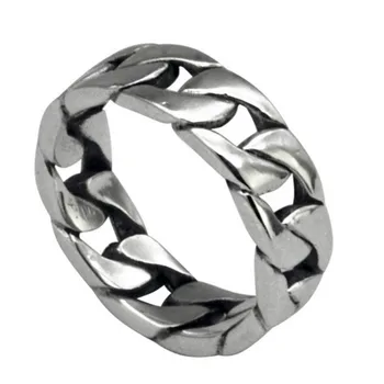 Модные кольца из стерлингового серебра BOCAI S925 2021, новая мода, простое плетение в стиле ретро, чистый Аргентум, популярные украшения для рук для женщин и мужчин 5