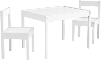 Набор Детских столов и Стульев из 3 частей, Белый
