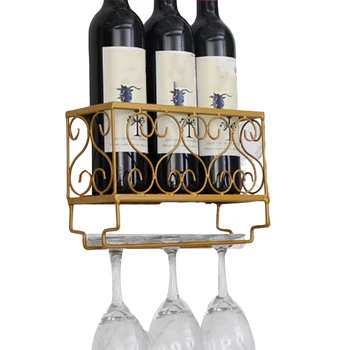 Настенный стеллаж для винных бутылок, Подвесной стеллаж для стеклянных чашек для друзей, семьи, соседей в подарок