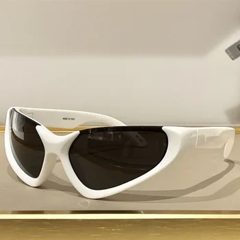 Новые спортивные солнцезащитные очки в стиле панк Y2K, женские Брендовые дизайнерские мужские Роскошные Солнцезащитные очки UV400, красочные зеркальные Модные очки