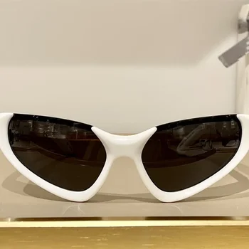 Новые спортивные солнцезащитные очки в стиле панк Y2K, женские Брендовые дизайнерские мужские Роскошные Солнцезащитные очки UV400, красочные зеркальные Модные очки 1