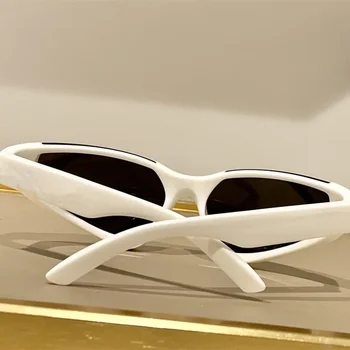Новые спортивные солнцезащитные очки в стиле панк Y2K, женские Брендовые дизайнерские мужские Роскошные Солнцезащитные очки UV400, красочные зеркальные Модные очки 4