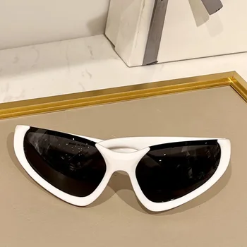 Новые спортивные солнцезащитные очки в стиле панк Y2K, женские Брендовые дизайнерские мужские Роскошные Солнцезащитные очки UV400, красочные зеркальные Модные очки 5