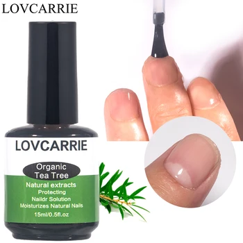Органическое масло чайного дерева LOVCARRIE для кутикулы, раствор для восстановления ногтей, 15 мл, Натуральное Увлажняющее, Смягчающее, Укрепляющее ногти средство Для лечения сухой кожи ногтей