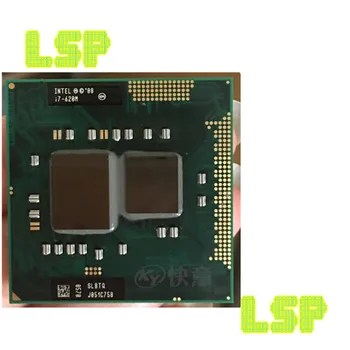 Оригинальный Intel Core I7 620m I7-620M SLBTQ SLBPD Двухъядерный процессор для ноутбука 4M / 2,66 ГГц/3333 МГц Socket G1 PGA988 HM55 HM57 0