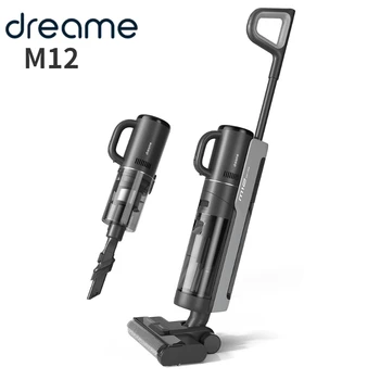 Оригинальный аккумуляторный пылесос Dreame M12 для вертикального мытья полов влажной и сухой уборки для дома, ручной самоочиститель, пылесос и швабра