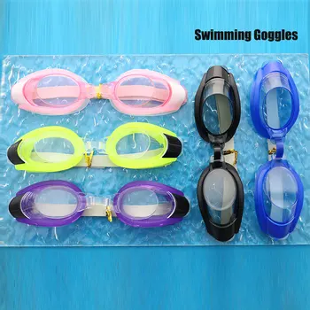 Плавательные очки, Очки с затычками для ушей, зажим для носа, Водонепроницаемый силикон Унисекс