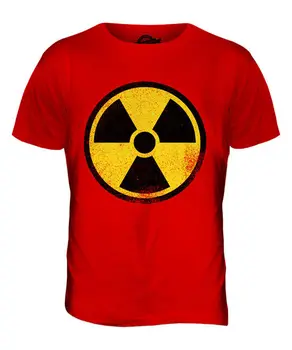 ПРЕДУПРЕЖДЕНИЕ О РАДИАЦИИ, радиоактивная МУЖСКАЯ футболка, ПОДАРОЧНЫЙ дорожный знак, ПРЕДУПРЕЖДЕНИЕ