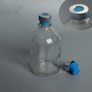 Прозрачная анаэробная бутылка объемом 100 мл, забор водопроводной воды, удерживание, плоскогубцы, свободное пространство, крышка из алюминиевого сплава