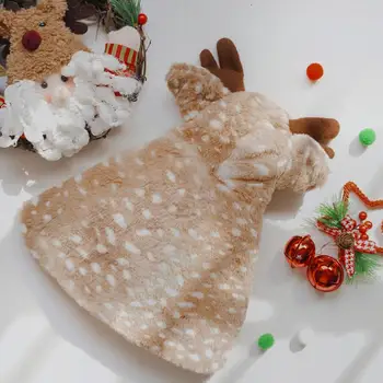 Рождественская накидка кота, накидка Оленя, костюм для собак и кошек, Зимний костюм для домашних животных, одежда для косплея, Рождественский костюм кота, косплей Оленя 3