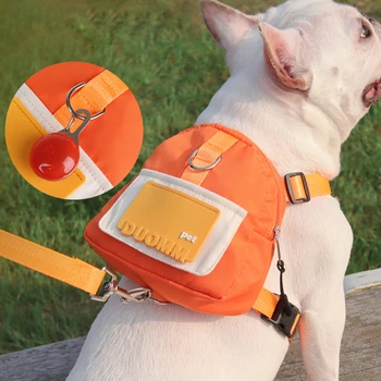 Рюкзак для Домашних Животных для Путешествий на открытом воздухе с Регулируемой Шлейкой для Перекуса для Щенков, Рюкзак-Переноска для Маленьких Собак Corgi mascotas Products