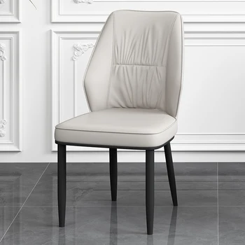 Современные дизайнерские обеденные стулья из синей кожи в скандинавском стиле для гостиной, столовые стулья европейской роскоши Muebles De Cocina Для украшения дома