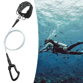 Страховочный поводок для фридайвинга, Страховочная веревка, ремешок для подводного плавания с аквалангом для подводных видов спорта