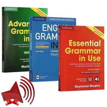 Учебники по грамматике в употреблении 3 книги / комплект Cambridge Essential Advanced English 5.0 Libros Livros Бесплатное аудио Отправьте по электронной почте
