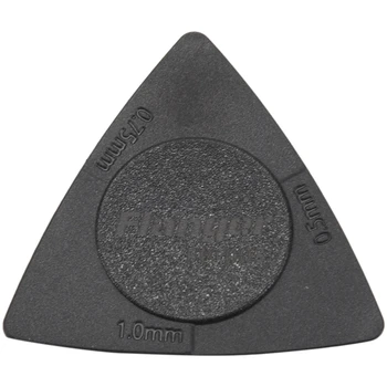 Фланец 10шт Треугольные Медиаторы Толщиной 1,0 0,75 0,5 мм из материала PC + ABS, Противоскользящие Медиаторы Черного Цвета